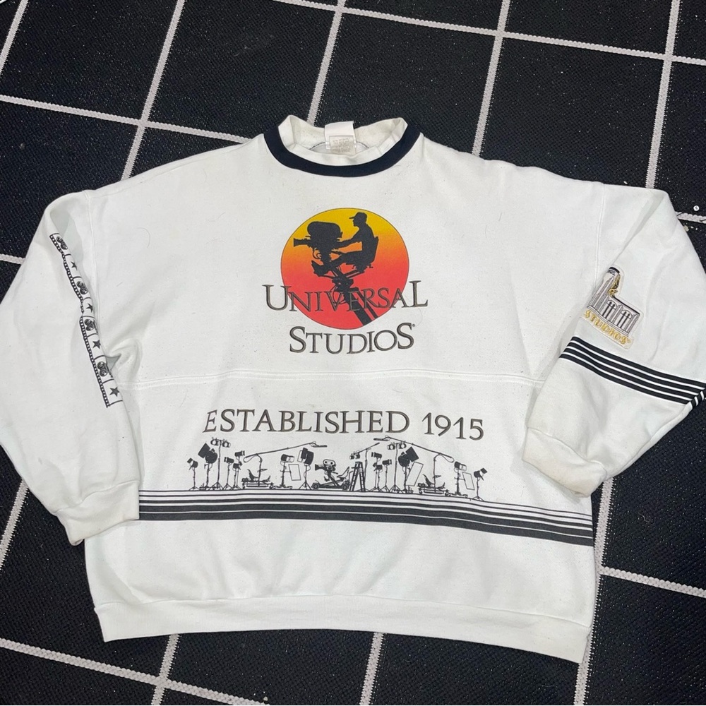 Extremely Rare- Vtg Universal Studios Mockneck Cr… - image 1